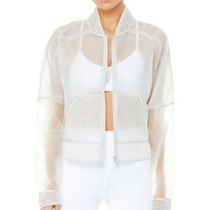 NWT Alo Translucent Jacket in Dove Grey
